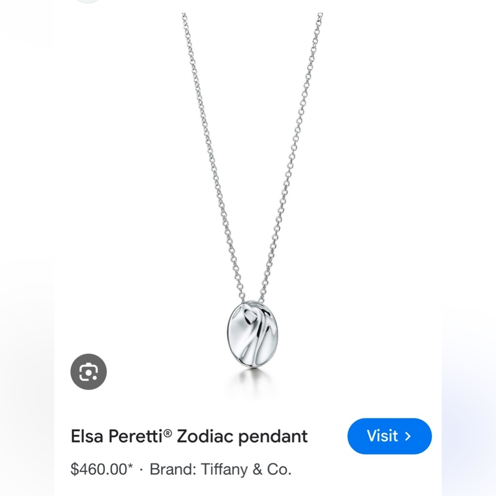 Tiffany Elsa Peretti Aquarius zodiac pendant